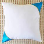 Colored Angle Golden Edge Blank Sublimation Polyester Pillow Case For Photos