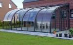 4mm Aluminum Polycarbonate Swimming Pool Cover Telescopic Sunroom Enclosure