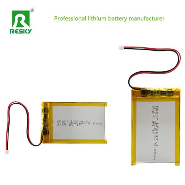 Lithium Polymer Battery Cell 604050 3.7v 1500mAh 5.55wh Bluetooth Speaker Rechargeable Batteries
