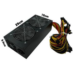 China Miner Case Desktop Power Supply Unit Nine Leaf Black Fan 1650 Watt Output factory