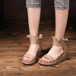 S498 New Roman Shoes Original Handmade Retro Summer Sandals Pastoral Forest