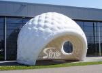 7x5m outdoor movable advertising white inflatable golf tent for trade shows or