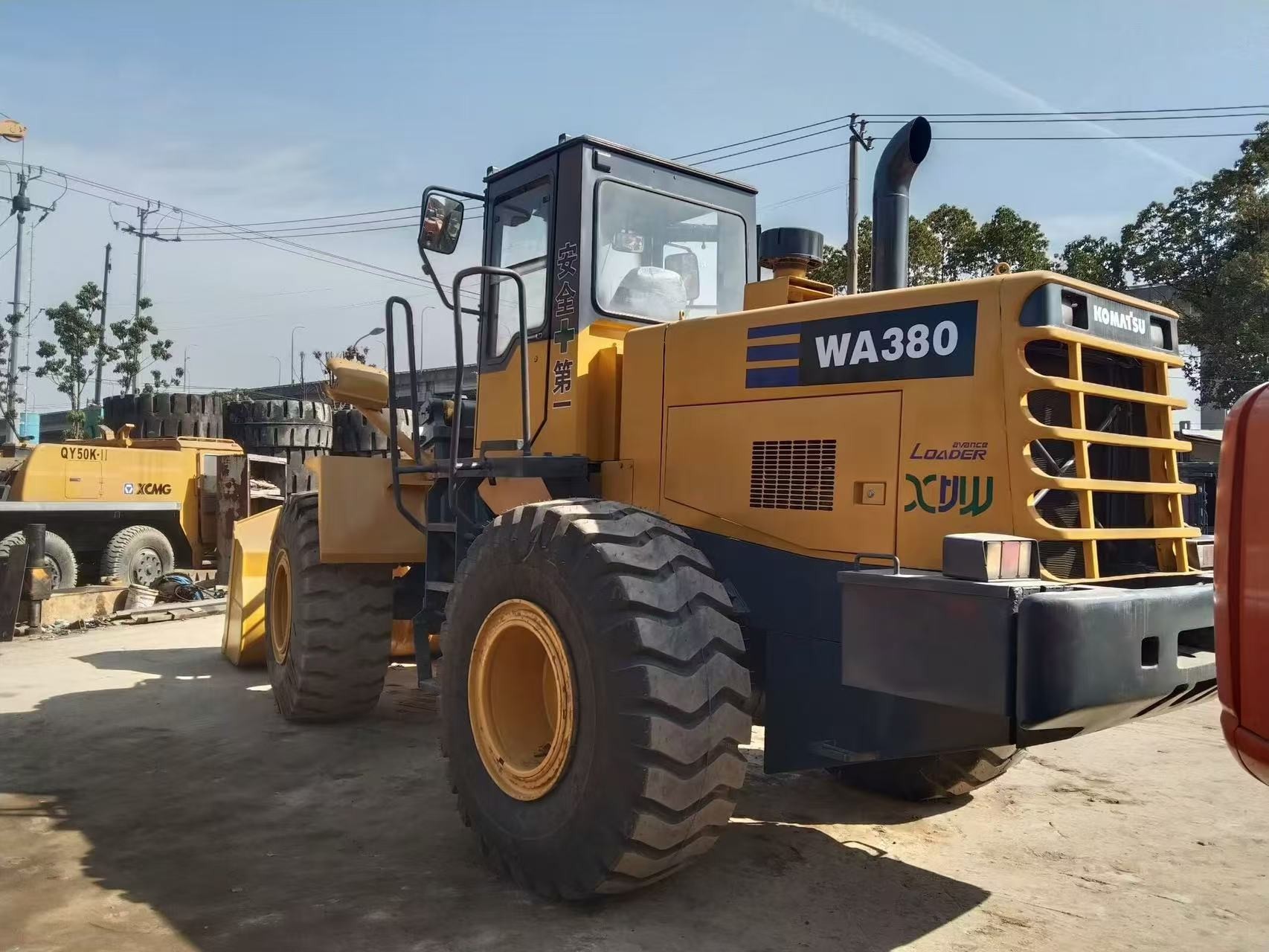 Japan WA380-3 Used Komatsu Wheel Loaders Long Lasting Easy Maintenance