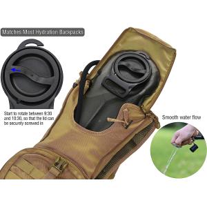 2L/2.5L/3L TPU Hydration Bladder, Tasteless BPA Free Water Reservoir Bag with