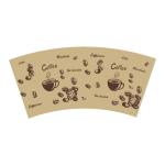 150ML Flexo Printed Paper Cup Fan 100% Degradable Material