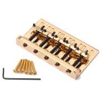 Gold 5 Saddle Electric Guitar Bridge Guitar Replacement Parts With Wrench
