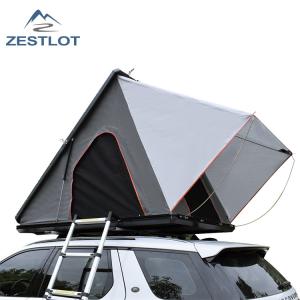 China 2~3person Grey Hard Shell Aluminum Triangle Car Camping Roof Tent factory