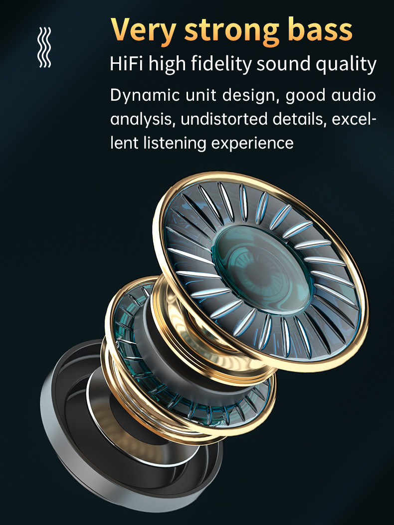CVC8.0 Touch Control Bluetooth Earphone Binaural Call IPX7 Noise Canceling
