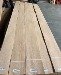 China Quarter straight Red Oak natural Veneer panel 0.5mm thickness AAAGrade factory