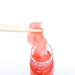 Small Red Sliced Sushi Pickled Ginger For Restaurant Pink