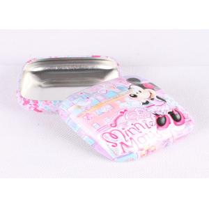 Empty Custom Printing Metal Cosmetic Tins , Glossy Finished Cosmetic Sample