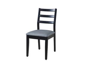 China ISO9001 Dark Gray Upholstered Dining Chairs factory