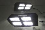 Honda City DRL LED Daytime Running Lights turn light steering lamps car fog lamp