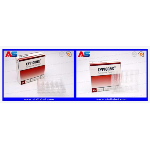 CMYK Pharmaceutical Packaging Box For 10 Ampoules of 1ml Ampoule Paper Box And Plastic Tray