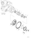 Komatsu Bulldozer D155AX-6 Travel Assembly Final Drive 17A-27-00093 17A-27-00090