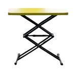 Wooden Middle Minimalistic Coffee Table Sitting Room Manual Height Adjustable