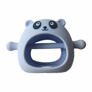 China BPA Free Silicone Baby Teether Toys Panda Shape Food Grade Customized factory