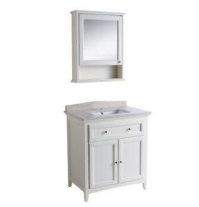 China Europe Oak solid wood vanity,Single basin bathroom cabinet,Floor mounted bathroom cabinet, factory