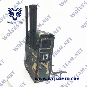 China 8 Bands 120W High Power VHF UHF 2G 3G 4G Wifi Backpack Signal Jammer for Military factory