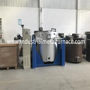 China 1000KG Gas Fired Tilting Crucible Melting Furnace Aluminium Scrap Melting Machine factory