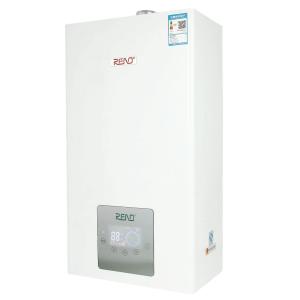 China Wall Hanging Gas Furnace Stainless Steel Copper Golden Shell Heating And Bath Feature factory