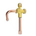 Copper Straight L Bend Service Split Valve for AC for Refrigerator Parts Air