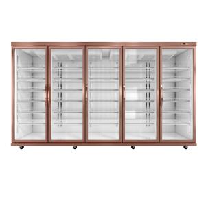 China Adjustble Racks Digital Temperature 3300 L Glass Door Fridge on sale