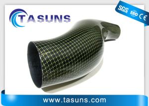 China Smooth Airflow CF epoxy resin Carbon Fiber Whale Intake Round Shaped Tubes factory