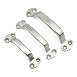 China Four Hole Stainless Steel Industrial Pull Handle Silver factory