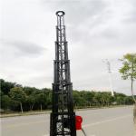 30M 11 Sections Freestanding Cell On Wheel Tower Winch Up