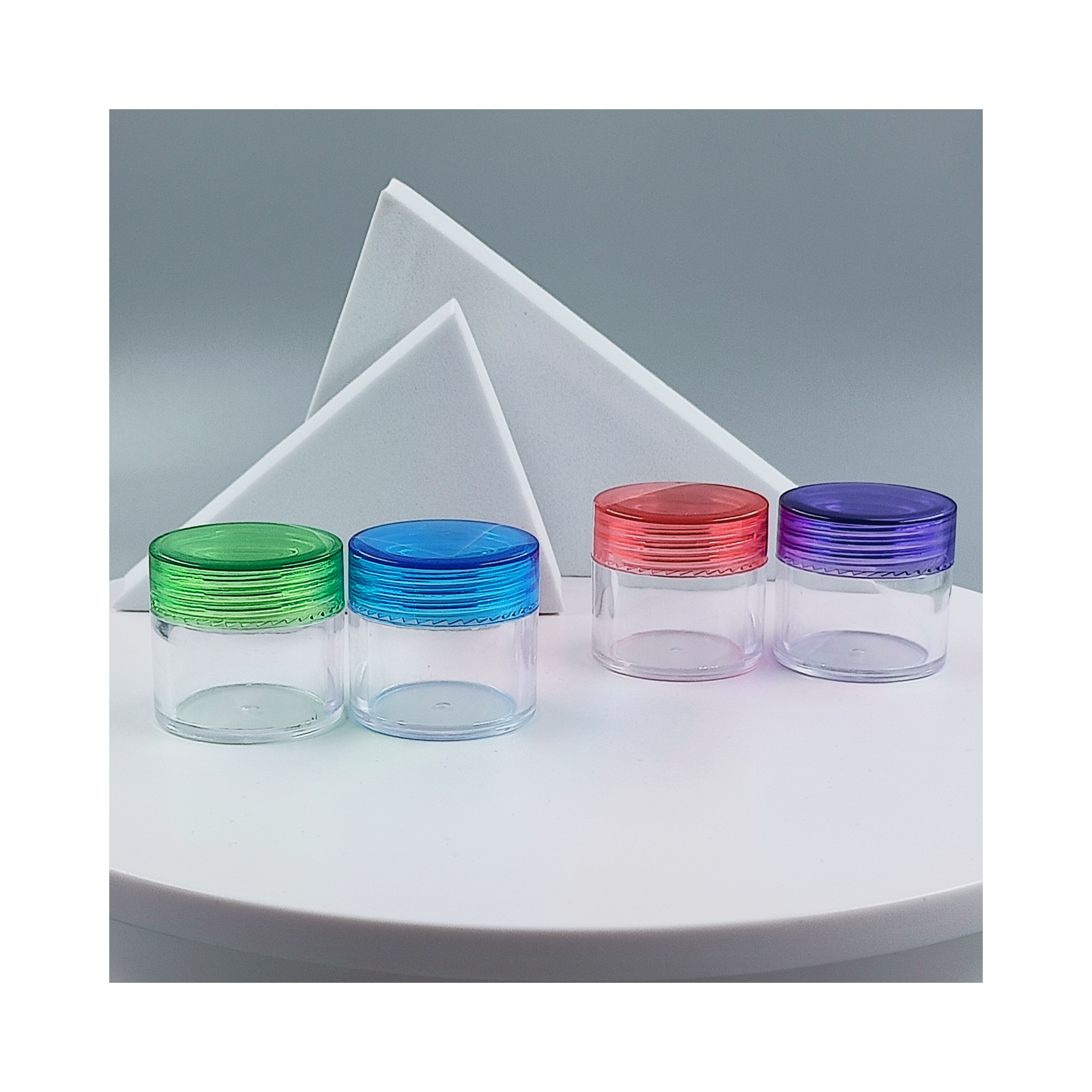 YUHUI Cosmetic Plastic Cream Jar in 20ml/30ml Size with Colorful Plastic Container