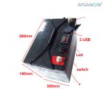 Small 12v Rechargeable Battery Pack Easy Carry IP65 Waterproof Plastic Box