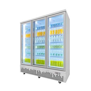 Customized Commercial Beverage Cooler For Supermarket 5 Layer Adjustable Shelves