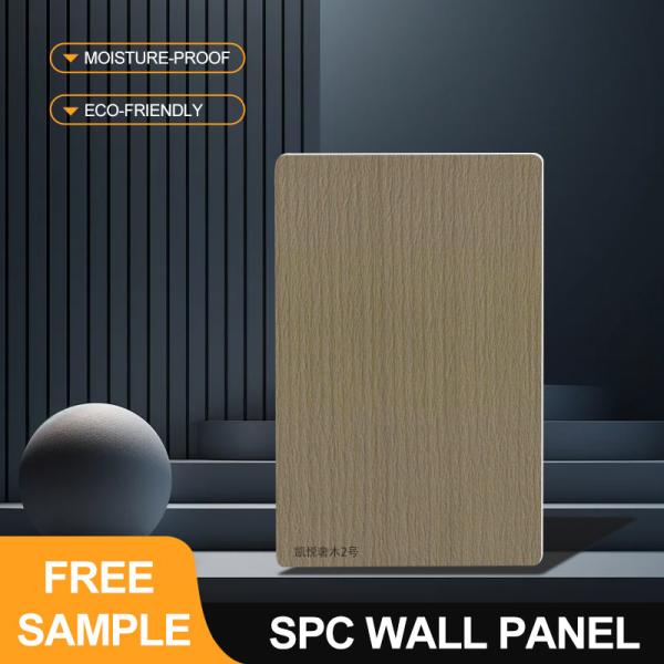 SPC Wall Panel 600*2440*4mm Waterproof And Moisture-Resistant Stone Plastic