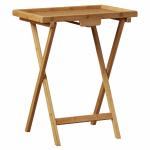 hot sale single folding bamboo tray table
