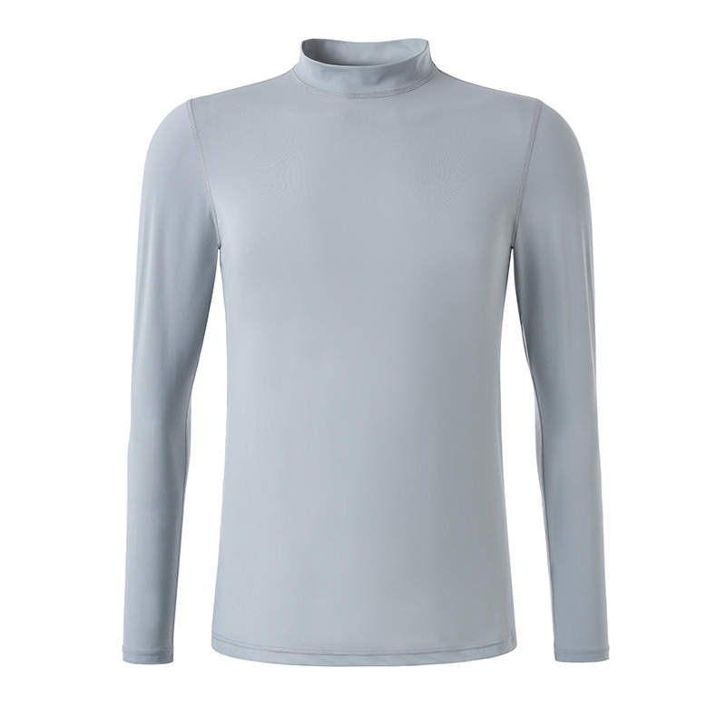 Golf Clothes Men&prime;s Spring and Summer Sunscreen T-Shirt Ice Silk Leggings Long Sleeve High Neck Korean Version of Quick Dry Cool Feeling Ball Suit