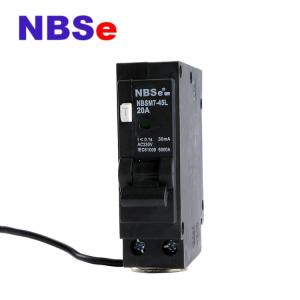 China NBSM7-45L C16 Double Pole Rcbo Single Module RCBO factory