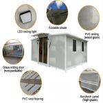 Mobile Living Container House with 2 Bedrooms and 1 Bathroom in Prefab Folding