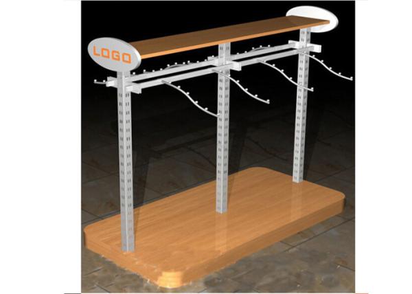 Multi - Funcutional Metal Garments Gondola Display Stands MFD Material With
