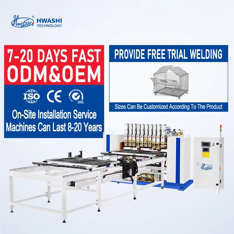 Hwashi Automatic Multiple Welded Wire Mesh Spot Welding Machine,Reinforcing Full Automatic Stainless Steel mesh Welded