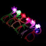 multi color cute plastic flashing light up led glasses/ led glasses / led party
