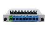 Plc Fiber Optic Splitter，single mode splitter optical fiber 1x8