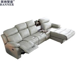 China BN Leather Smart Sofa Capsule Home Theater Modern Minimalist Functional Sofa with L Shape Combination Electric Recliner factory