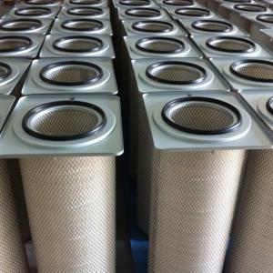 China Air Pleated Polyester Filter Cartridge Industrial Dust Collector Support factory