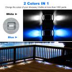 Aluminum LED Solar Dock Light 140g Weight Bule/Cold White for Marine Docking