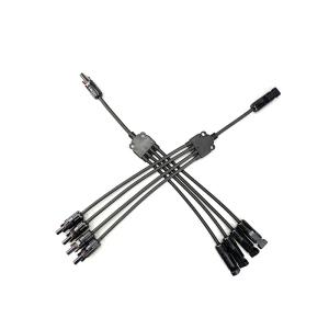 MC4 R4 Y Branch Solar PV Panel Connector 1 To 4 Split 50Hz