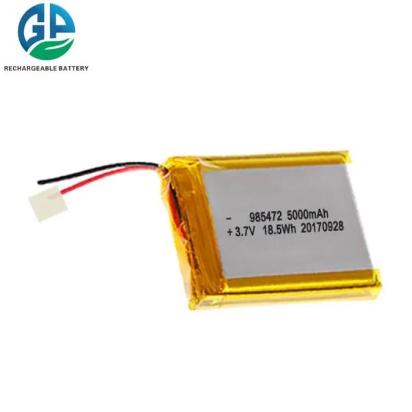 3.7v Li Polymer Battery 985472 5000mAh 3.7V 18.5WH Rechargeable Lion Polymer