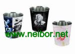 metal tin trash can trash bin litter bin dust bin waste bin storage can storage