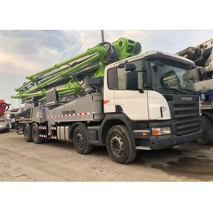 China Large 56m Used Concrete Pump Truck 600L Hopper Well Maintenanced on sale