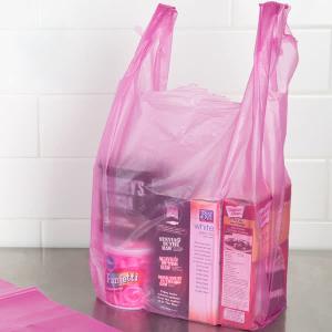 China Durable T Shirt Plastic Bags , Custom Printed T Shirt Bags HDPE Material​ factory